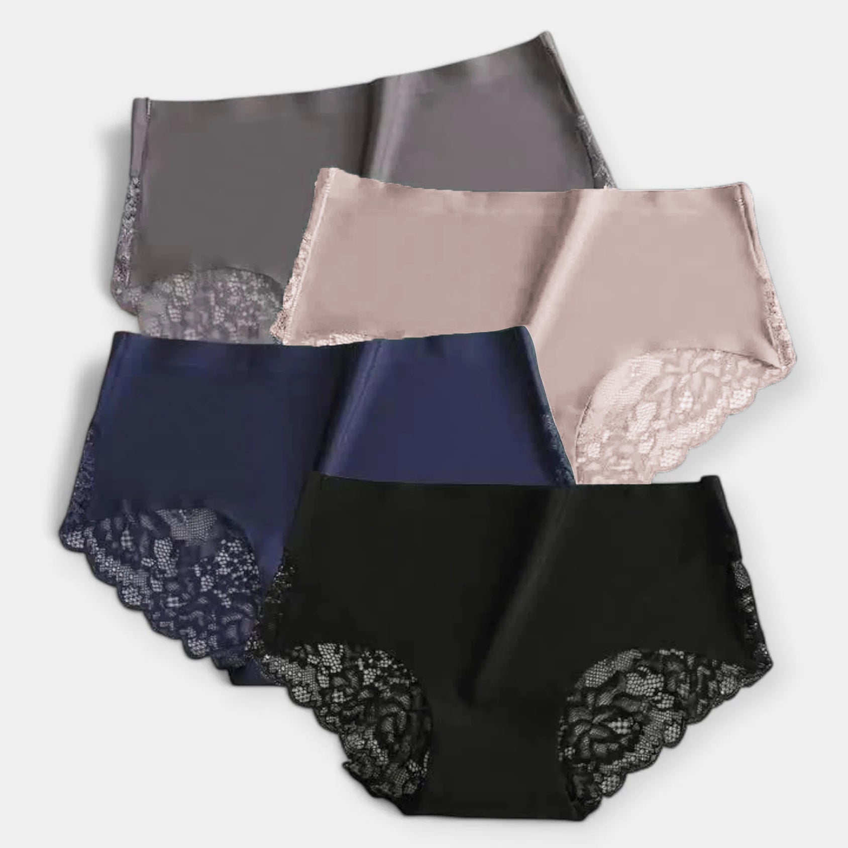 Σετ 4 Σέξι Σλιπ με Δαντέλα