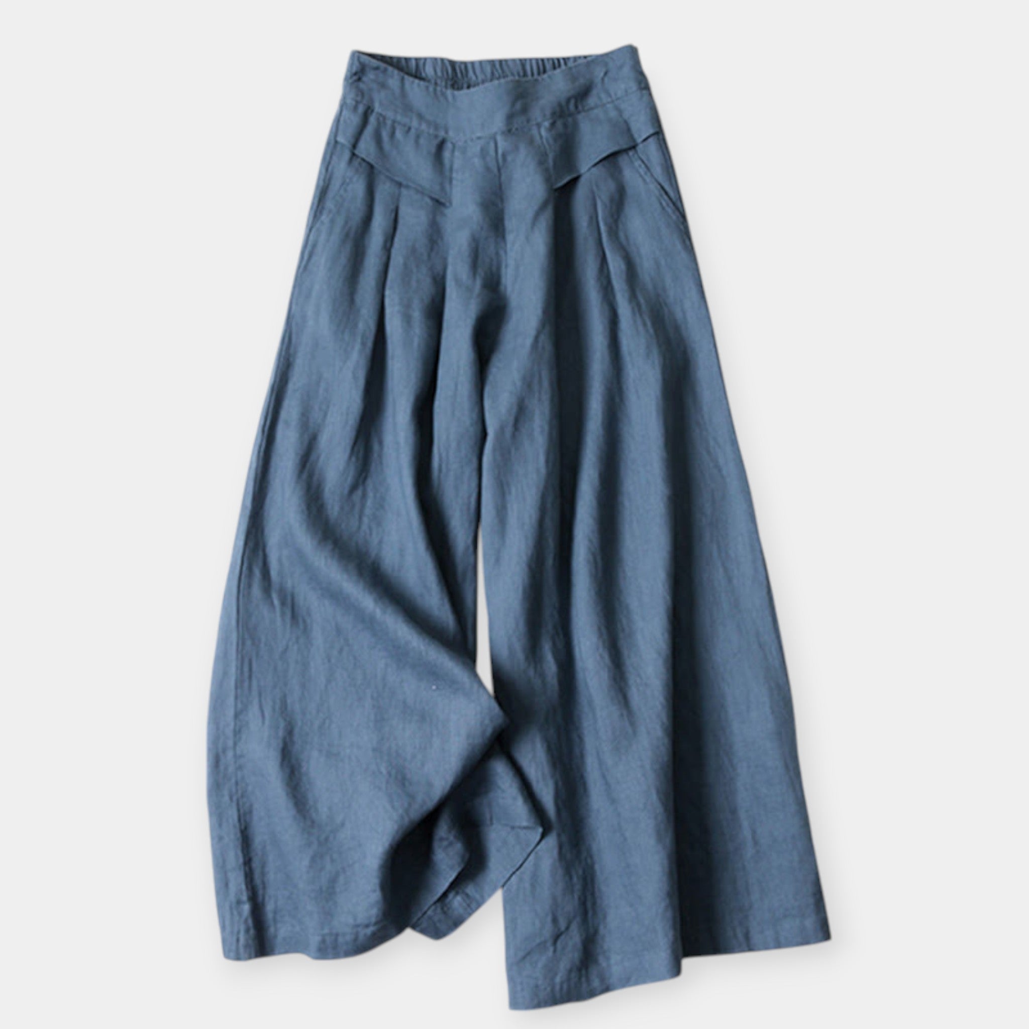 Φαρδύ Λινό Παντελόνι