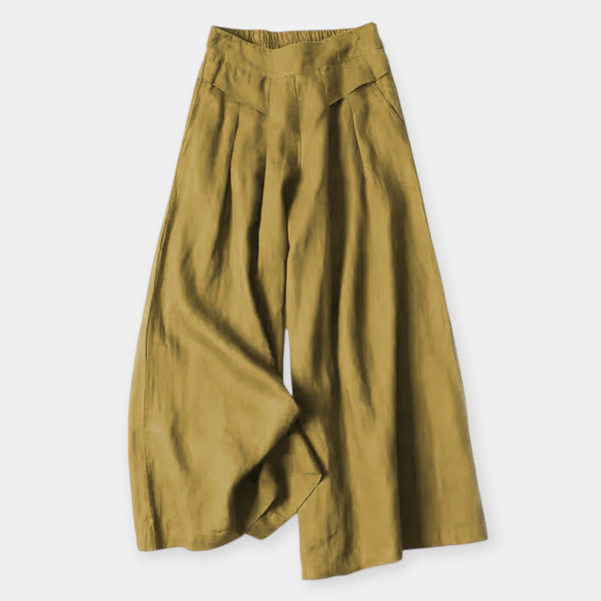 Φαρδύ Λινό Παντελόνι