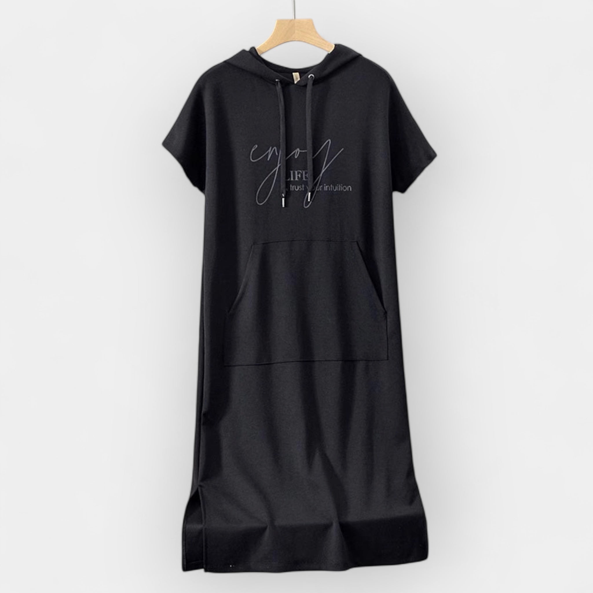 Φούτερ Φόρεμα Με Κουκούλα