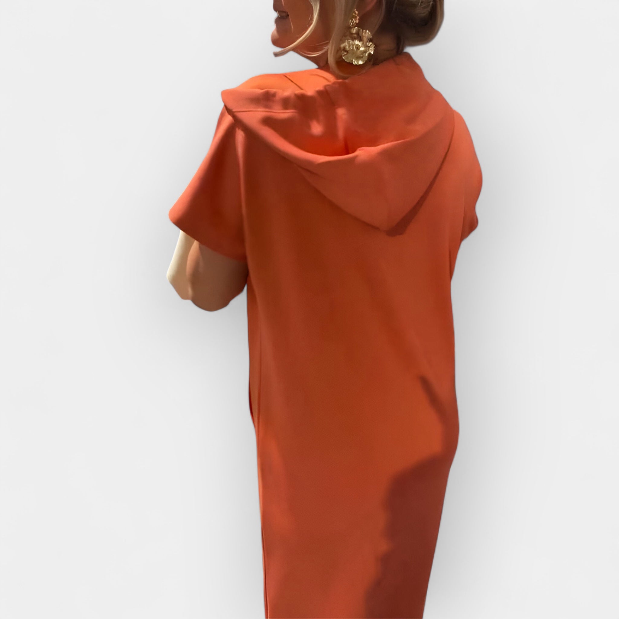 Φούτερ Φόρεμα Με Κουκούλα