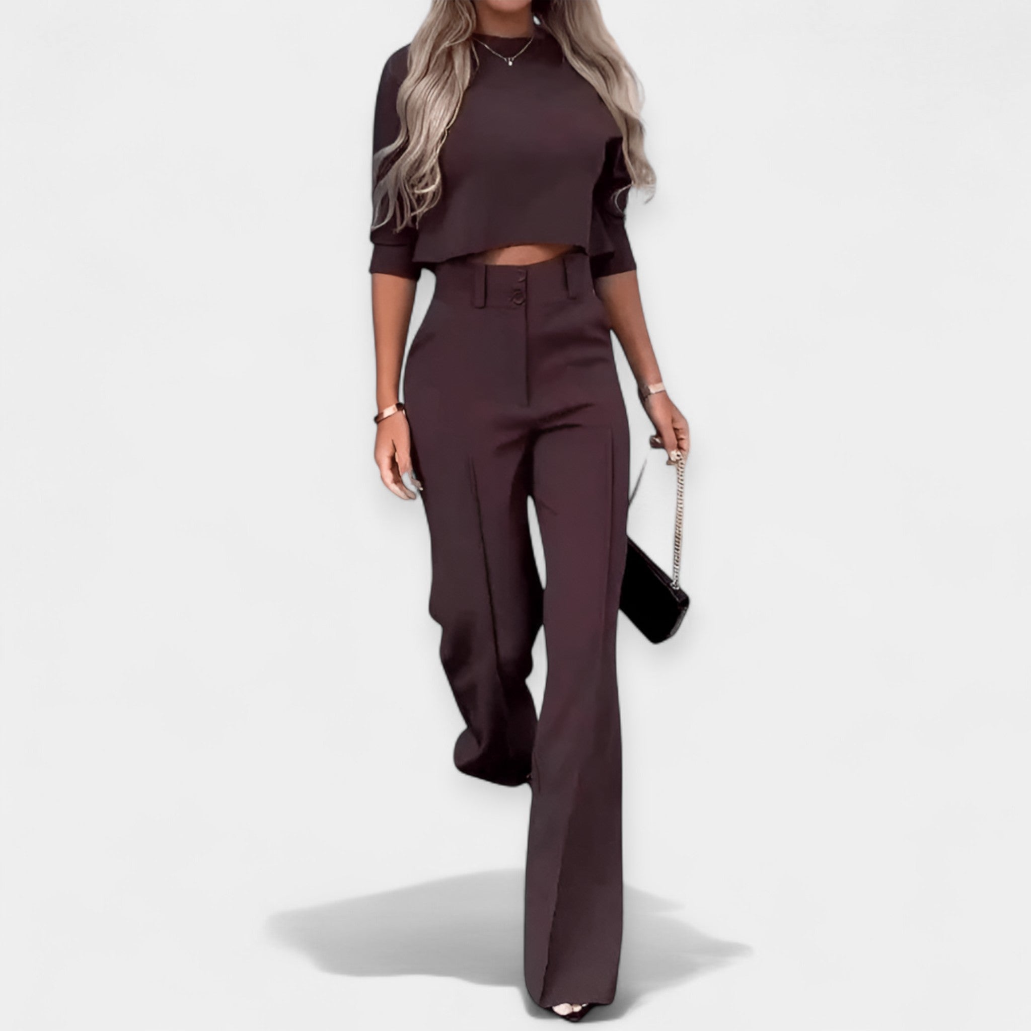 Σέτ Crop Top & Παντελόνα