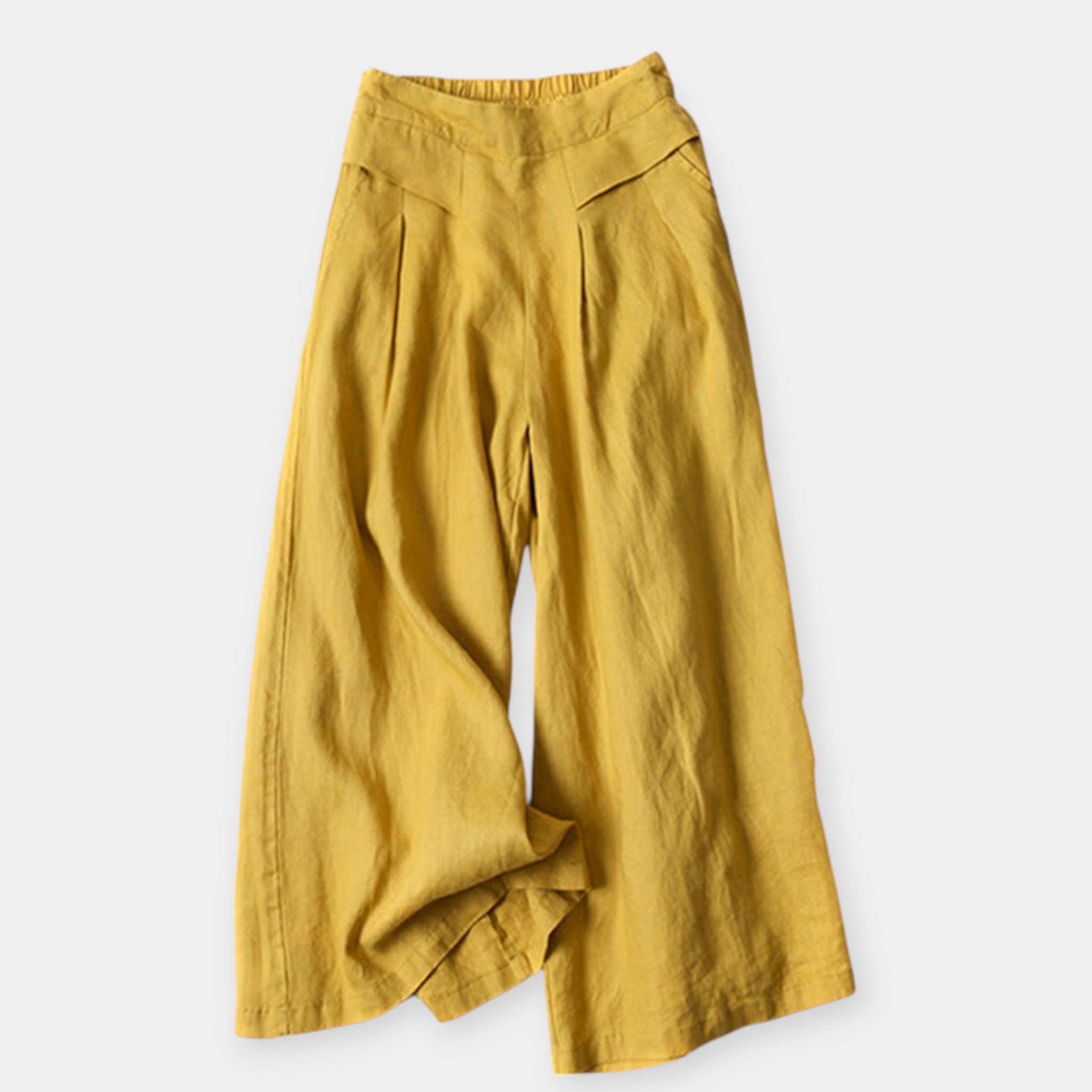 Φαρδύ Λινό Παντελόνι