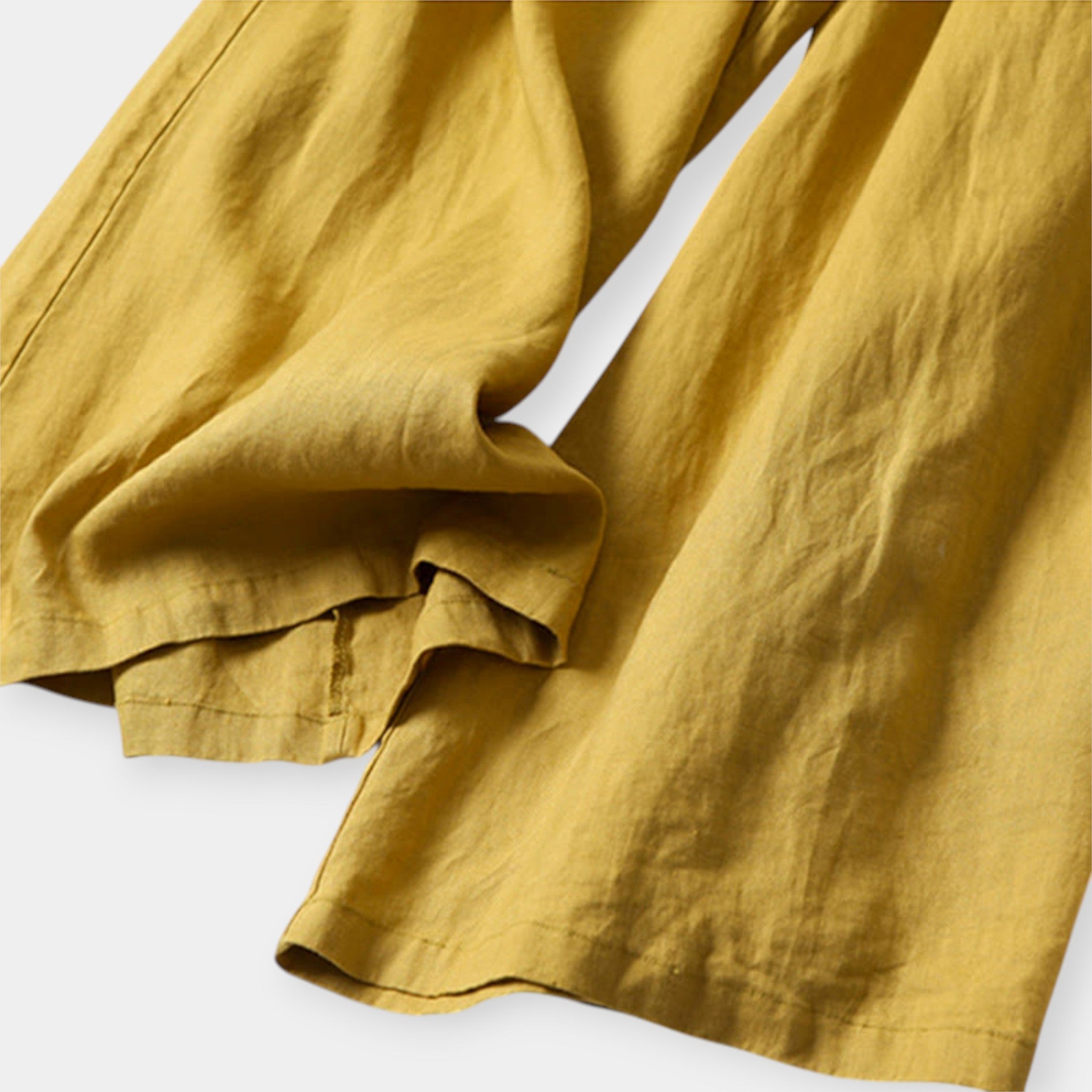 Φαρδύ Λινό Παντελόνι