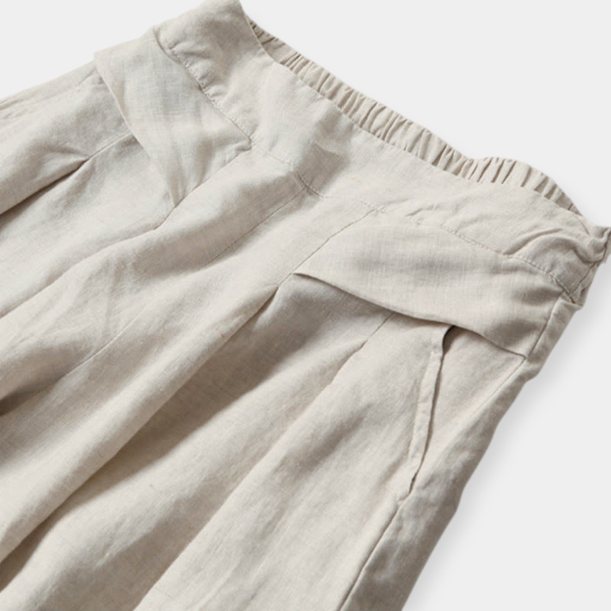 Φαρδύ Λινό Παντελόνι