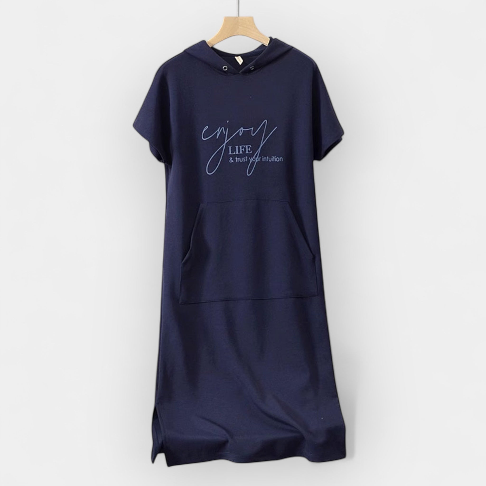 Φούτερ Φόρεμα Με Κουκούλα