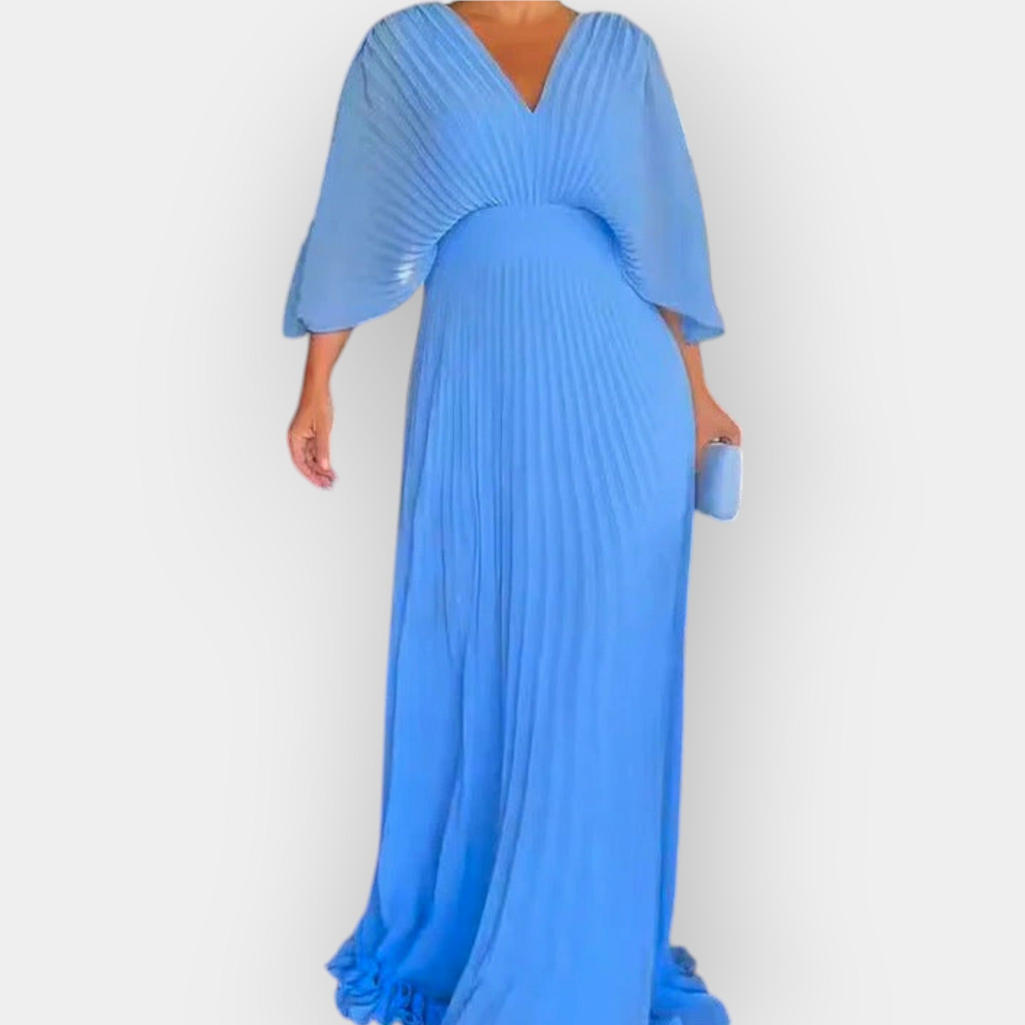 Πλισέ Φόρεμα με Κομψή Γραμμή